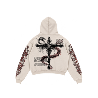 Serpent Wisdom Y2K Hoodie