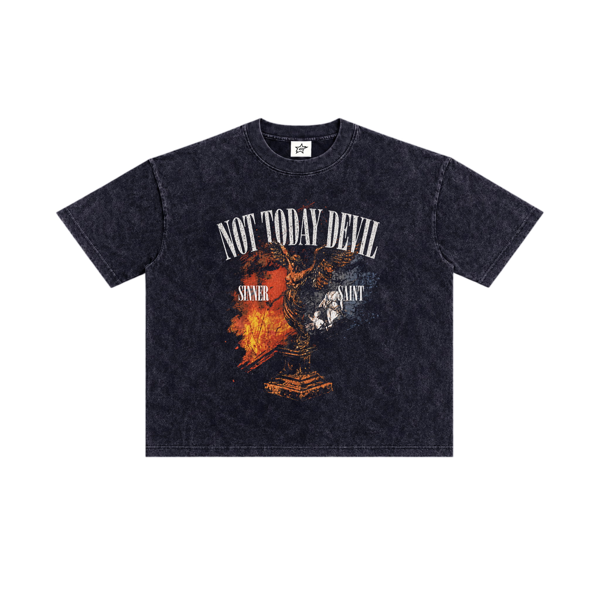 Not Today Devil Washed Tee